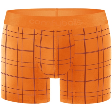 Long Ghost Flame Orange Checkered Cotton