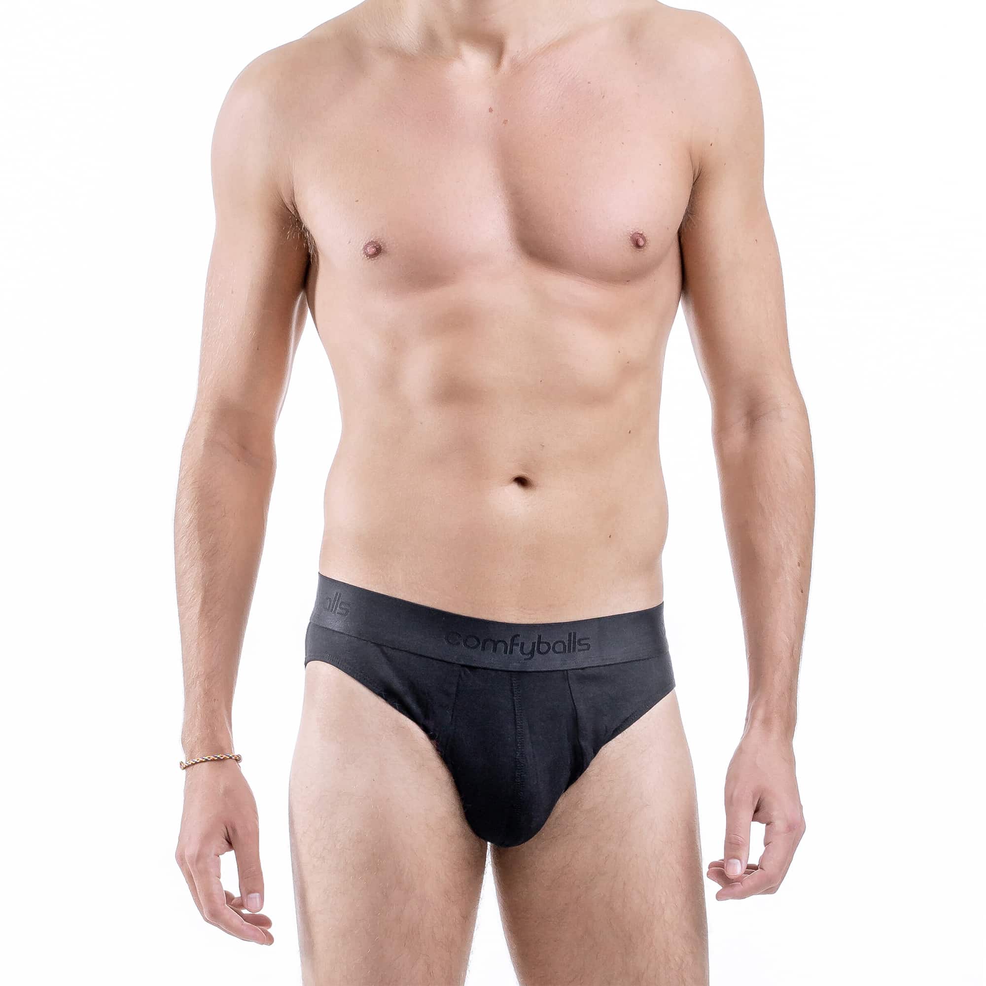 Comfyballs Ghost Black Cotton Brief (2-Pack) 