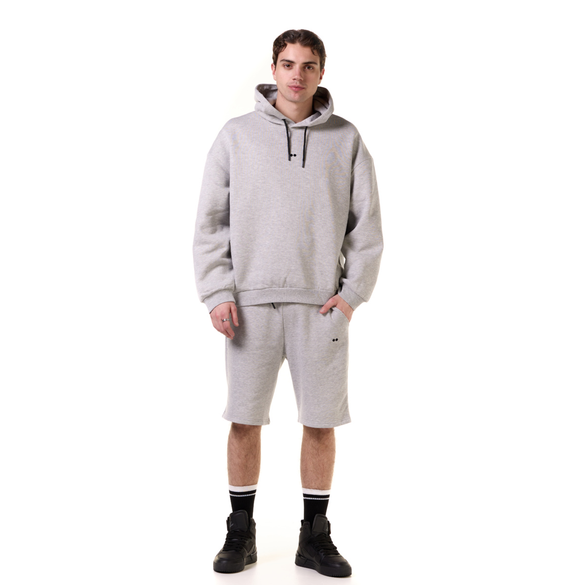 Comfy Hoodie Grey Melange - Man 