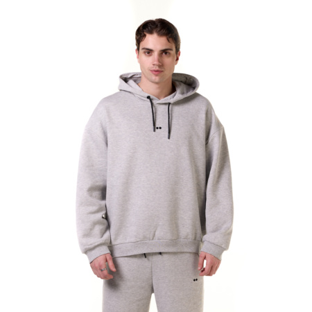 Hoodie Grey Melange - Man