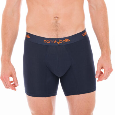 Navy Tangerine Cotton