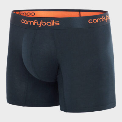 Navy Tangerine Cotton